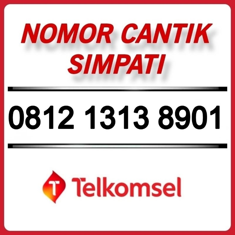 Nomor Cantik Simpati O812 1313 8901 Telkomsel No Cantik Simpati