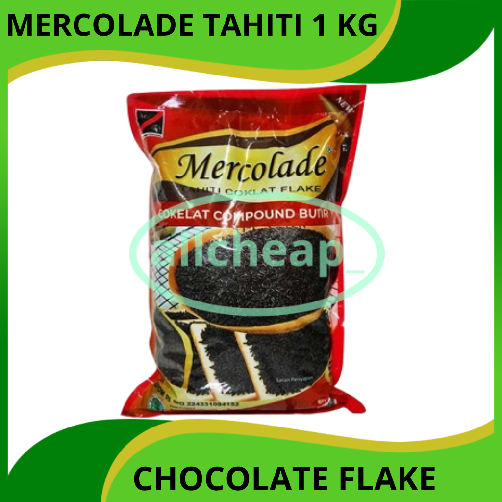 

Mercolade Tahiti Dark Coklat Flake Repack 1 kg Butiran Coklat Flakes