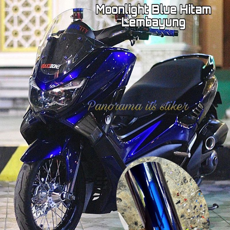 Stiker Skotlet Hitam Lembayung Biru Scotlite Moonlight Blue Hitam Lembayung Biru Sticker Fanchi