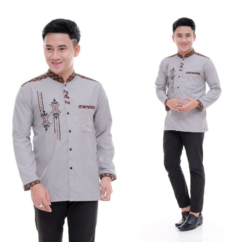 koko lengan panjang ukuran M L XL katun halus koko premium panjang katun lengan panjang acara formal