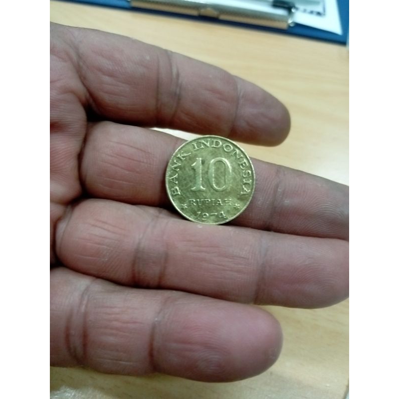 Koin Kuningan 10 Rupiah Asli Tahun 1974
