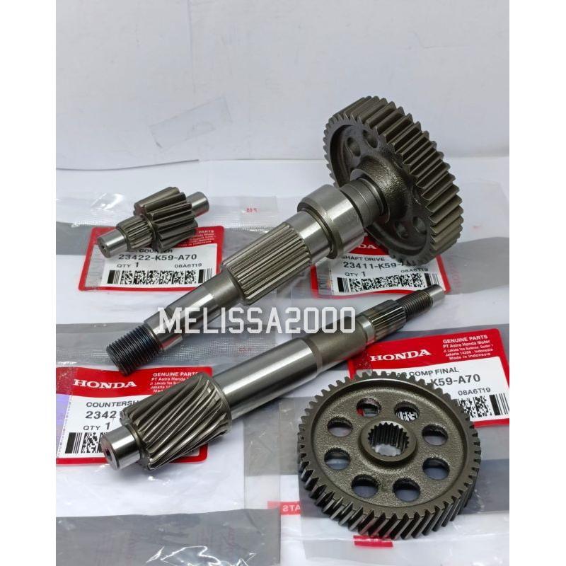 GIGI RASIO GEAR BOX 4PC K59 VARIO 150 ESP LED (2015-2017) VARIO 150 NEW (2018-2022) PNP VARIO 125 FI