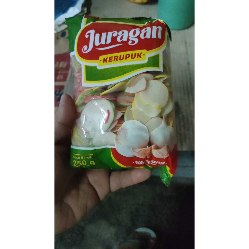 

kerupuk / kerupuk bawang juragan 250 gram