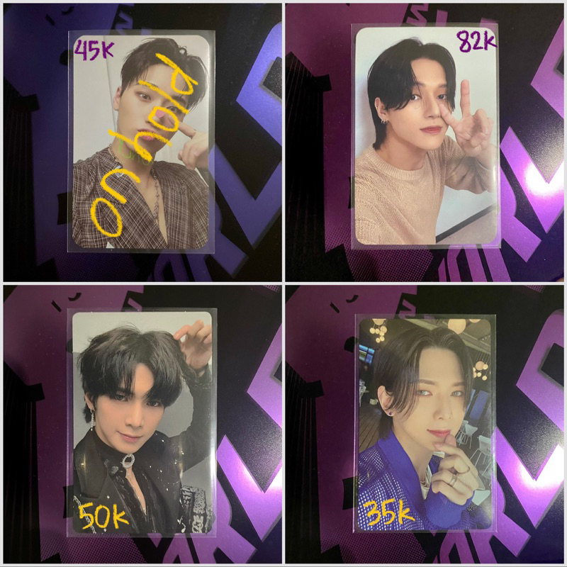 Official Photocard PC ATEEZ POB Benefit San Yeosang Wooyoung Jongho Everline MMT The World 2: Outlaw