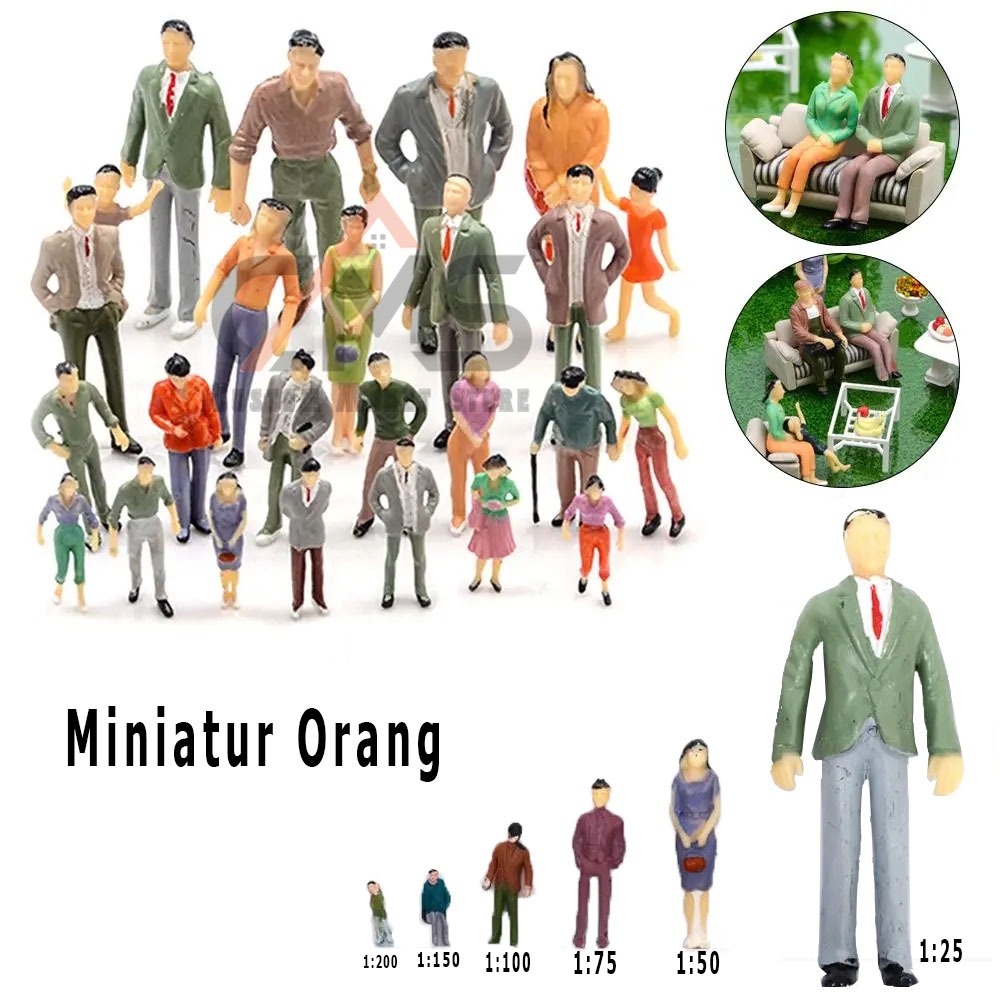 MINIATUR ORANG / MAKET ORANG SKALA 1:200
