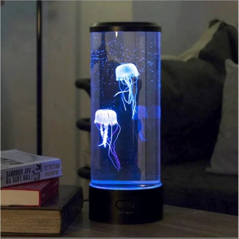 Lampu Meja Hias Jellyfish Light RGB Pajangan meja Lampu kamar aesthetic Lampu tidur unik