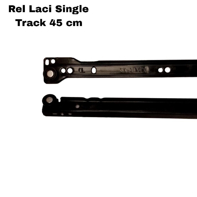 (45 cm) Rel Laci Roda RLE Hitam Single Track 450 mm