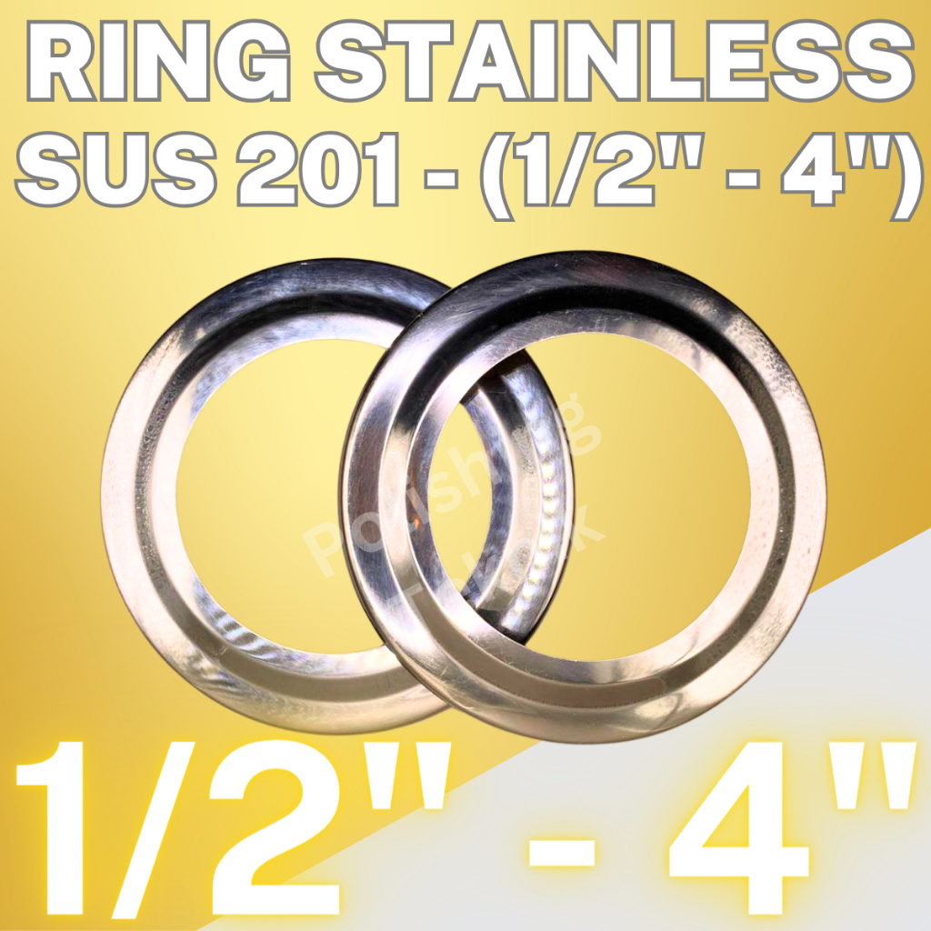 Ring Stainless Tutup Pipa 1/2 Inch - 4 Inch SUS 201