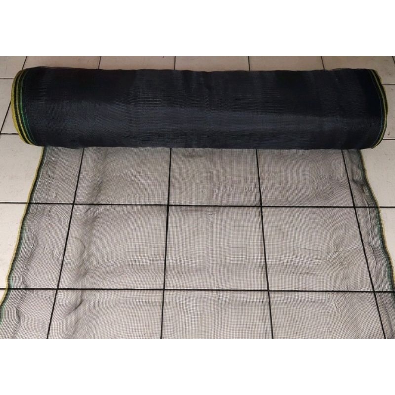 Waring hitam Jaring ikan Jaring pagar tanaman per meter lebar 1,2 meter