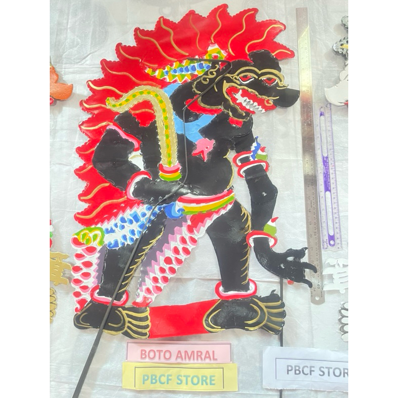 WAYANG kertas AMRAL KUMBOKARNO BUTO RATON DOSOMUKO