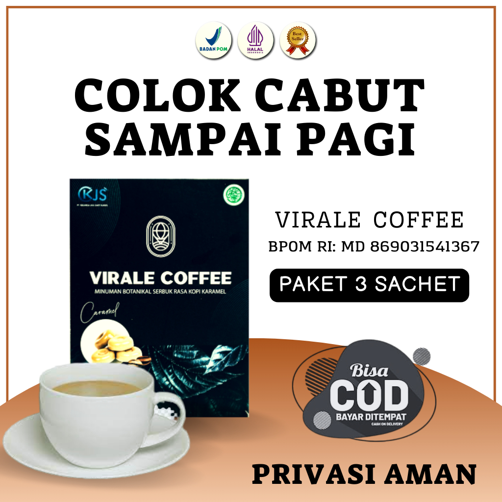 Minuman Kopi Sachet Virale coffee Penambah Stamina Tahan Lama Pria Dewasa