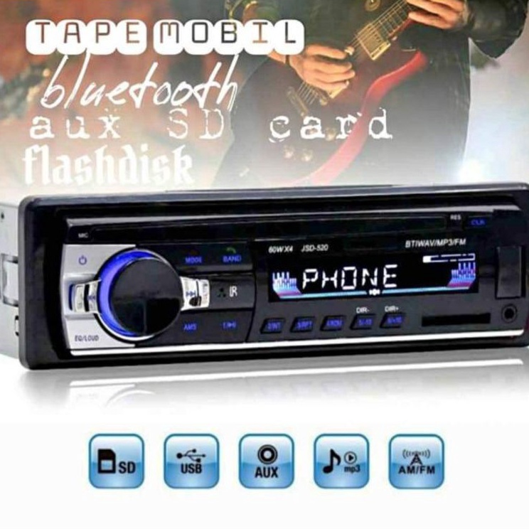 Eul Zeepin Tape audio mobil bluetooth car MP3  single din  Tape Mobil  Head unit  lagu  musik  ampli