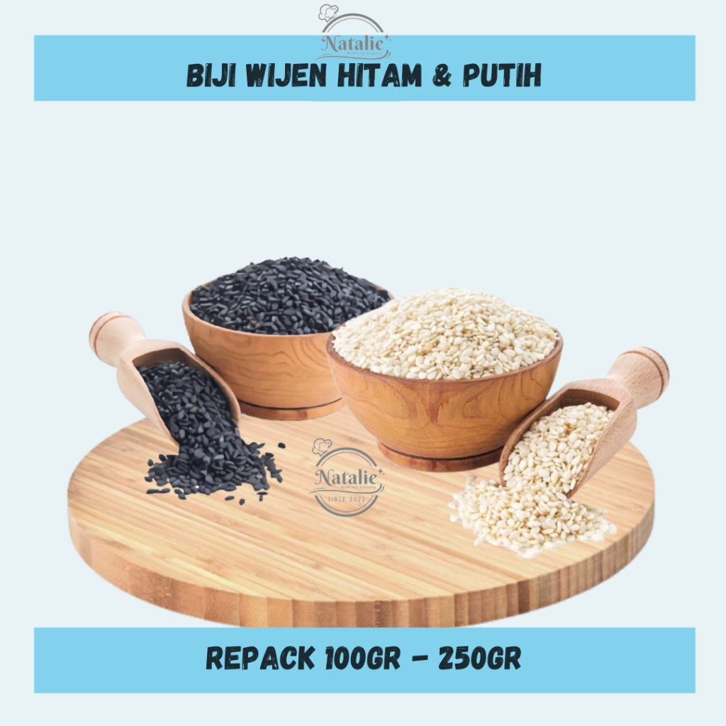 

Biji Wijen Putih Panggang 100gram - Roaster White Sesame Seed untuk makanan dan minuman