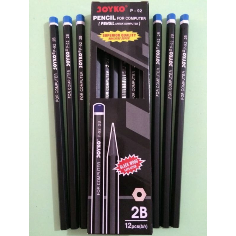 

[pack] pensil 2B Hitam untuk ujian joyko P-92 murah