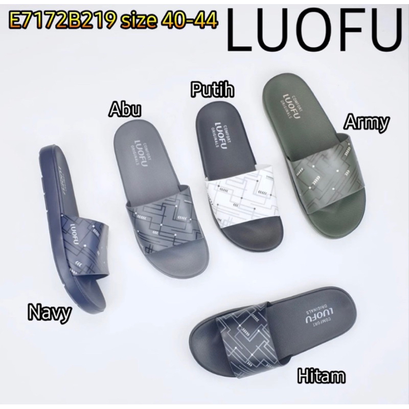 LUOFU ORIGINAL Sandal pria luofu Sendal luofu kokop import Sandal import murah size 40-44