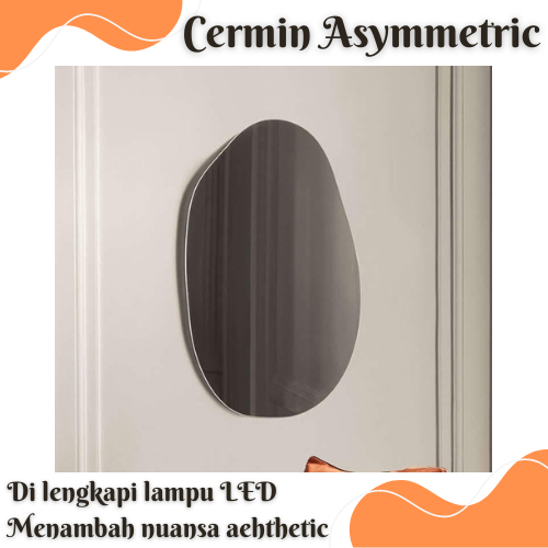 TERMURAH CERMIN DINDING LAPIS PVC DENGAN CAHAYA LAMPU LED / CERMIN DINDING / CERMIN LAMPU LED / CERM