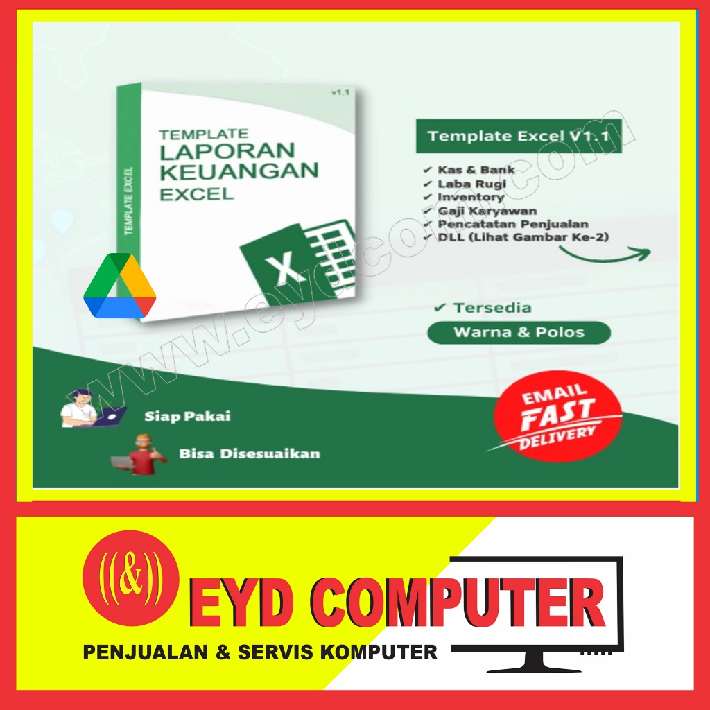 TEMPLATE EXCEL LAPORAN KEUANGAN  AKUNTANSI