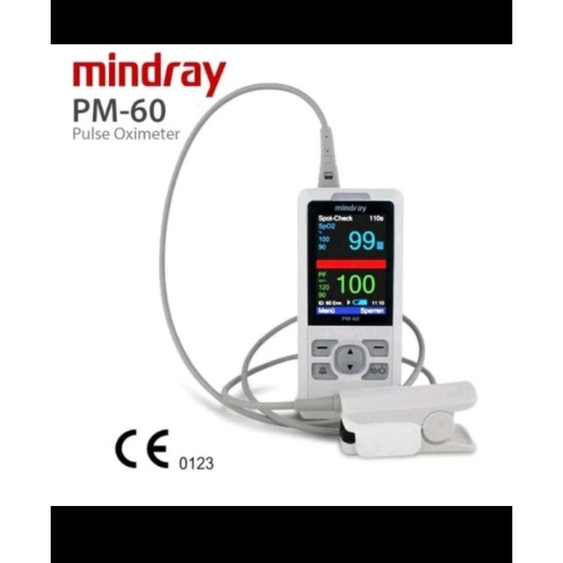 Mindray ! Pulse Oximeter PM 60 + Charger Alat Periksa Saturasi Oksigen