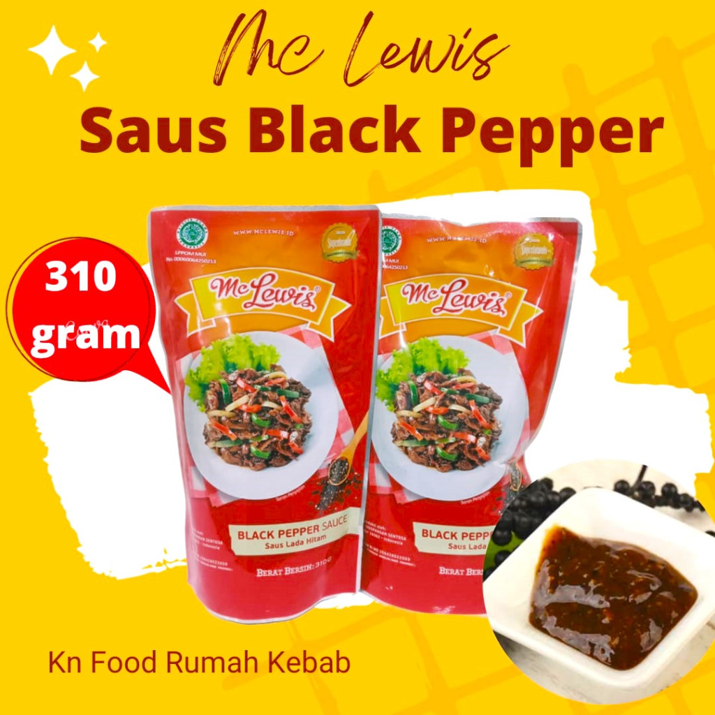 

Mc Lewis Blackpepper Sauce - 310g Saus Lada Hitam 310 Mc Lewis Terlaris