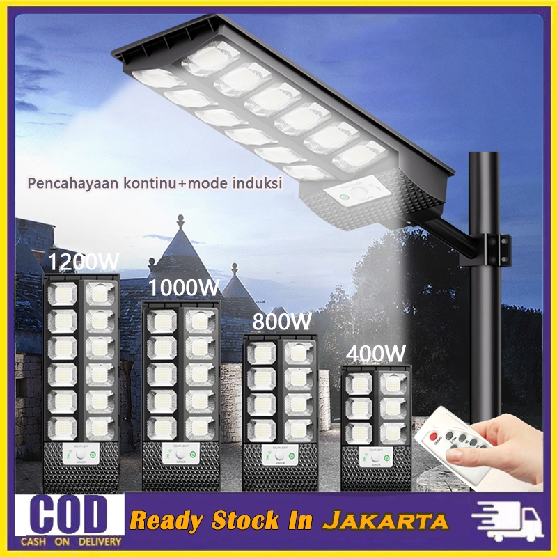 Lampu Jalan Tenaga Matahari  Lampu Solar Cell Lampu Outdoor 1200W Lampu Tenaga Matahari Solar Panel 
