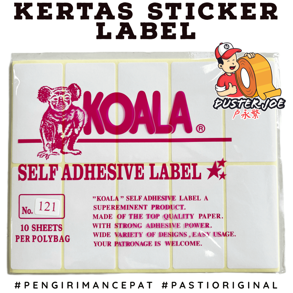 

Kertas Sticker Label KOALA NO 121 PER 1 PCS isi 10 lembar