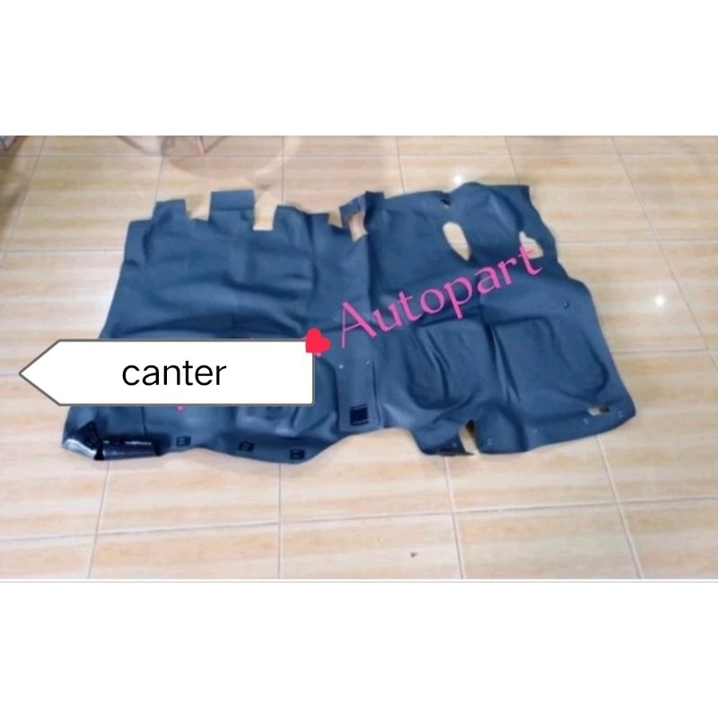karpet lantai dasar canter ps125 ps110 turbo bawah warna abu Mitsubishi ORI