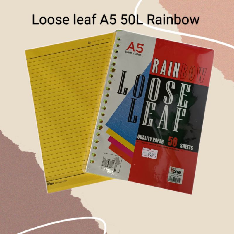 

Loose leaf A5 kode HC - 421 / Isi binder A5 bergaris