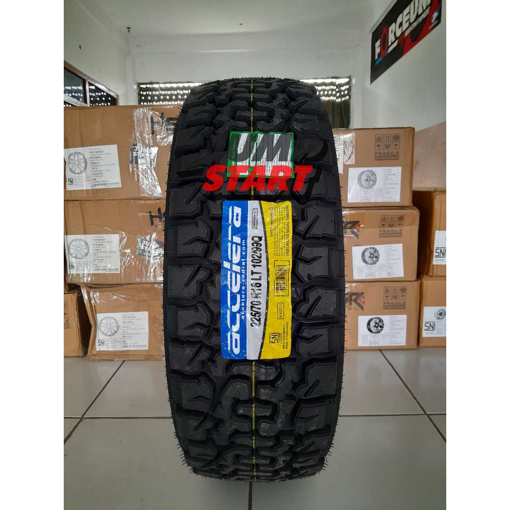 ban mobil semi rimba type accelera omikron ct ring16 ukuran 225 70 R16 tubeles ban mobil 225/70 ring