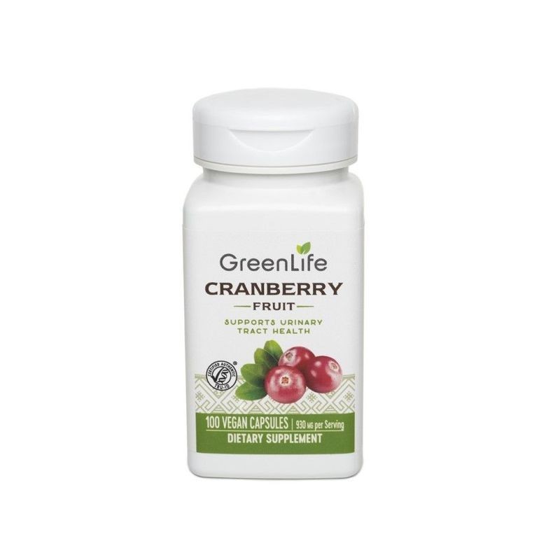 GreenLife Cranberry Fruit Dietary Supplement, 100 capsules SG