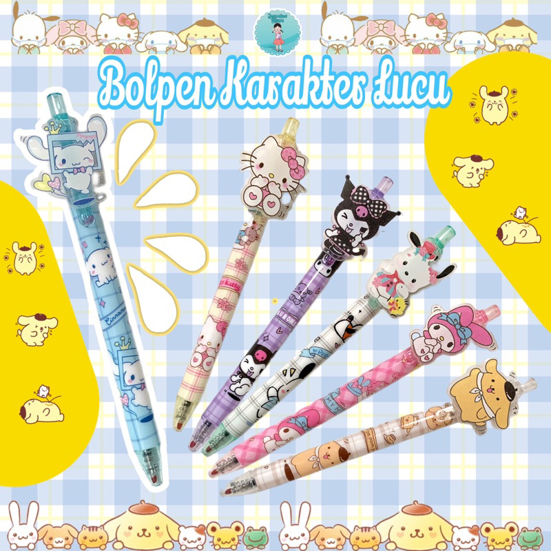 

Pulpen sanrio GEN 4 kuromi/melody/cinnamoroll/Bolpen Mystery Box 0.5mm Tekan Motif Sanrio Unicorn Acrylic/Pena Sanrio Tinta Hitam Pulpen Sanrio Bolpoin Kuromi Melody/Cinnamorol/1biji pulpen gel motif kartun sanrio Kuromi cinnamon Pompompurin Melody
