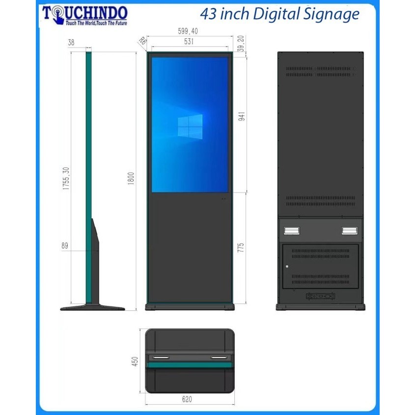 Digital Signage Windows / Android 55 inch (Non Touchcsreen)