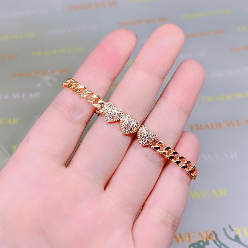 Xuping Gelang Tangan Anak Perempuan Motif HelloKitty Permata Putih - Xuping Gold 03