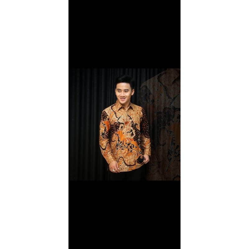 Kemeja batik pria lengan panjang