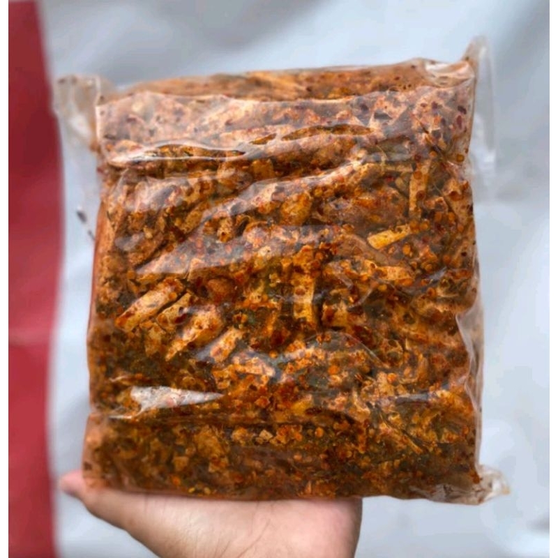 

Varian Baru premium !!!Basreng pedas Daun Jeruk bumbu melimpah 1kg + Free Bonus