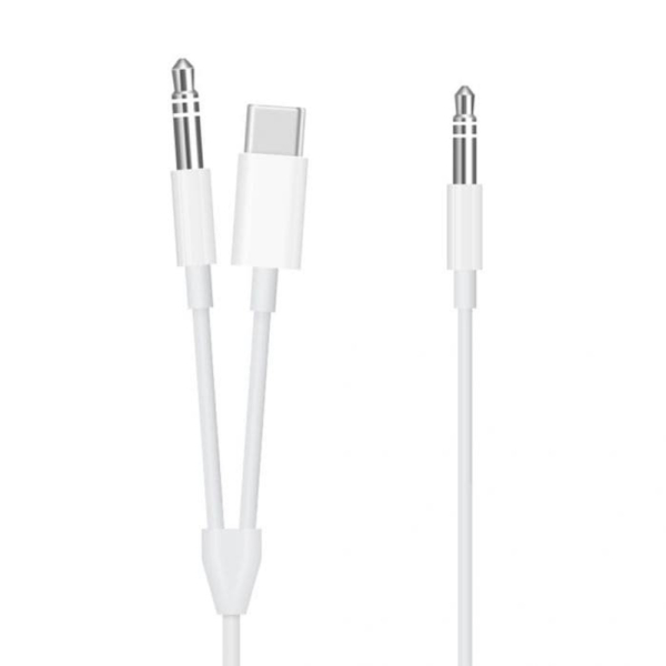 Unik USB Type C Dual Aux Audio Cable Adapter Diskon