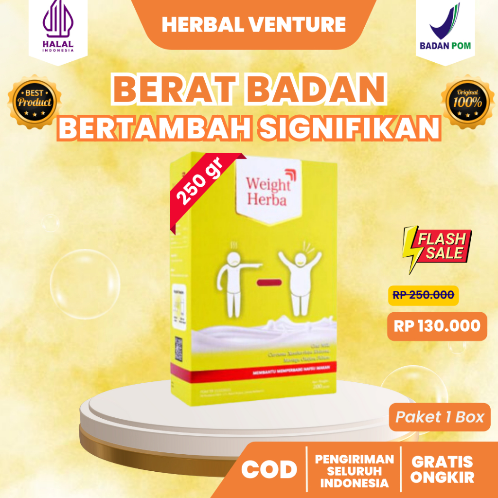 

WEIGHT HERBA ORIGINAL- WEIGHT HERBAL SUSU PENGGEMUK DAN PENAMBAH BERAT BADAN 100% ORI COD