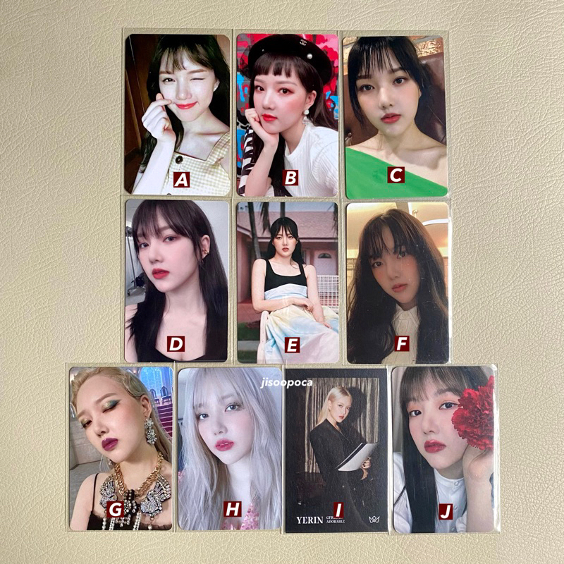 GFRIEND YERIN official photocard — parallel, rainbow, sunny summer sunsum beret, fever seasons, laby