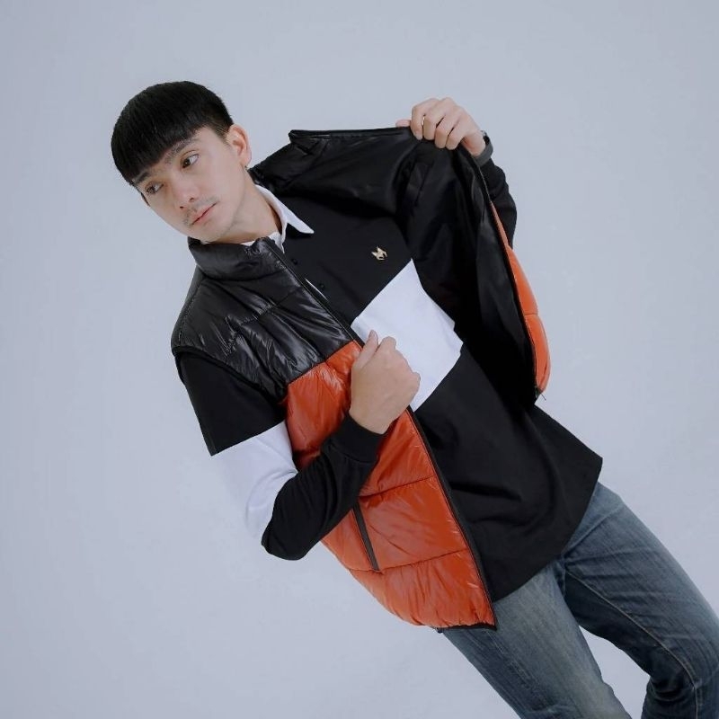 Puffer Vest Jacket Kombi Black Cube