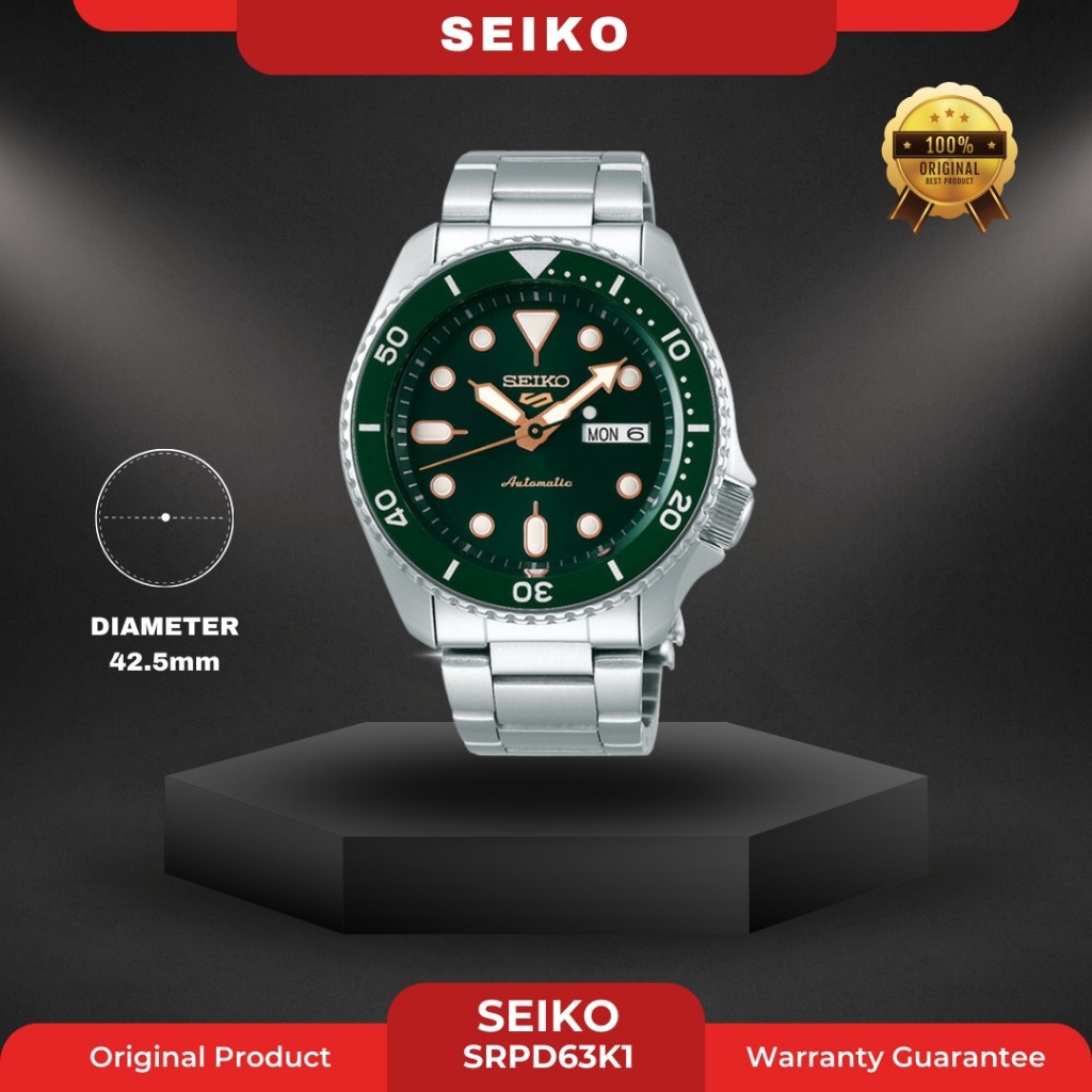 SEIKO SRPD63K1 PRIA ORIGINAL JAM TANGAN COWOK ARLOJI COWOK FASHION