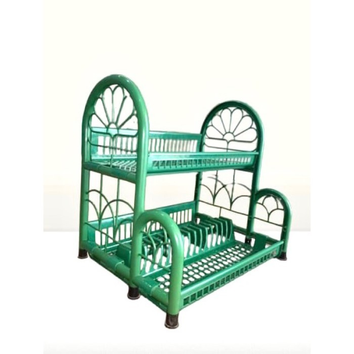 Rak piring plastik rak cuci piring 2 susun