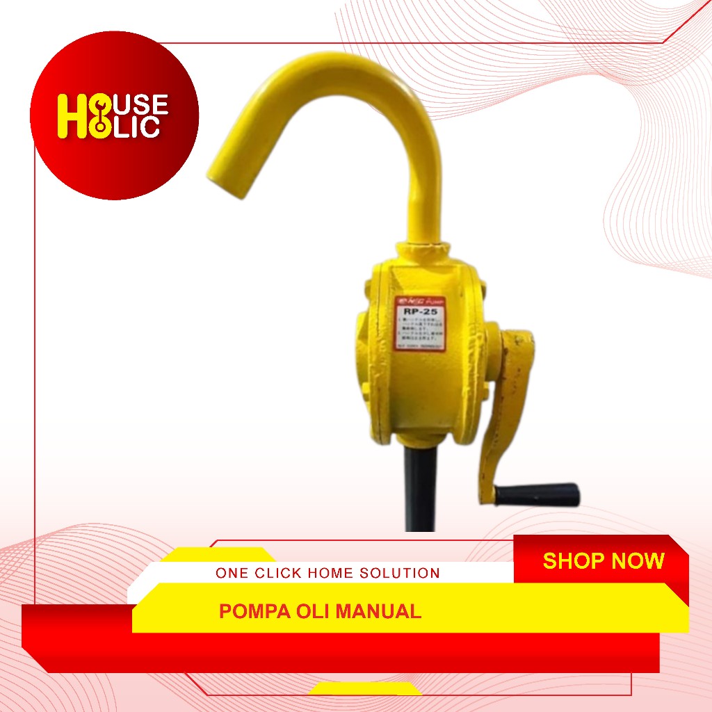 Pompa Oli Minyak Putar Manual RP25 / Oil Dispenser Sedot Drum RP 25