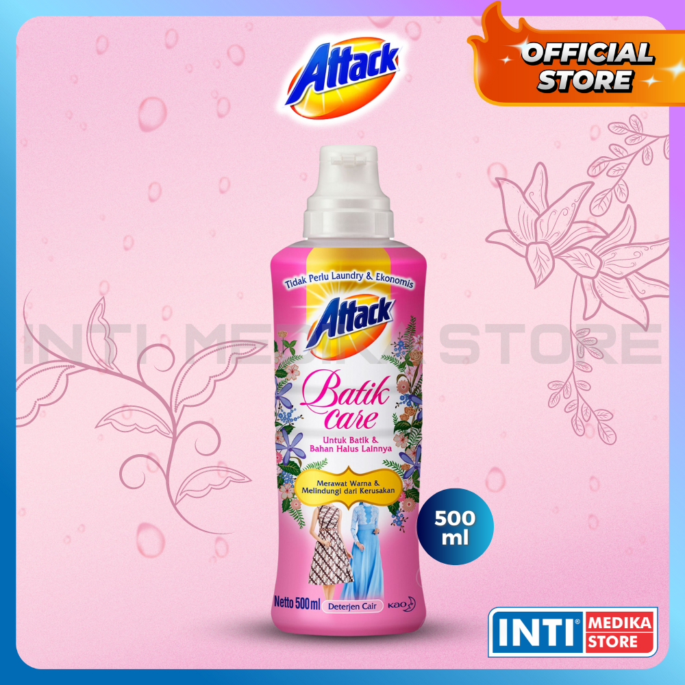 ATTACK - Deterjen Cair BATIK CARE 500ml BOTOL | Liquid Detergen Baju