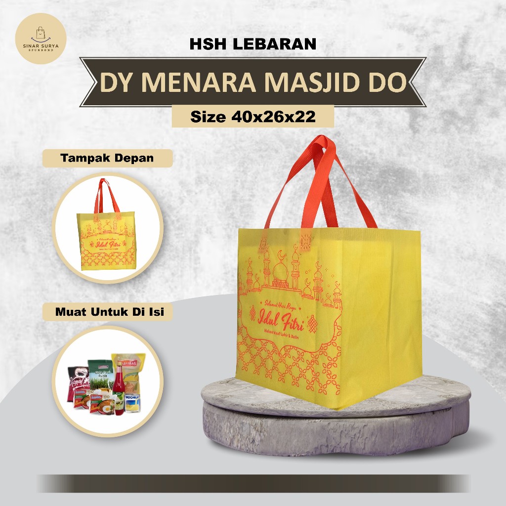 

Tas Bingkisan Lebaran Tas Hampers Lebaran Tas Idul Fitri Tas Lebaran Idul Fitri Goodie Bag Lebaran Menara Masjid 40X26X22