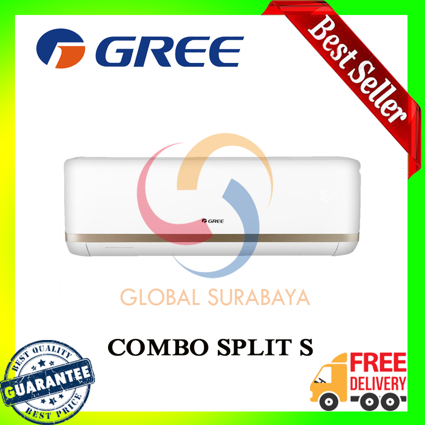 GREE AC INVERTER - COMBO SPLIT S - 2IN1 SERIES - GARANSI RESMI