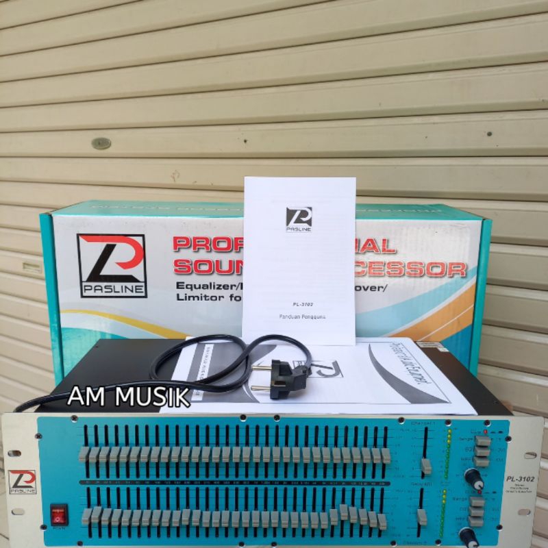 EQUALIZER PASLINE PL 3102 DUAL CHANNEL 2X31 BAND ORIGINAL PASLINE PL3102
