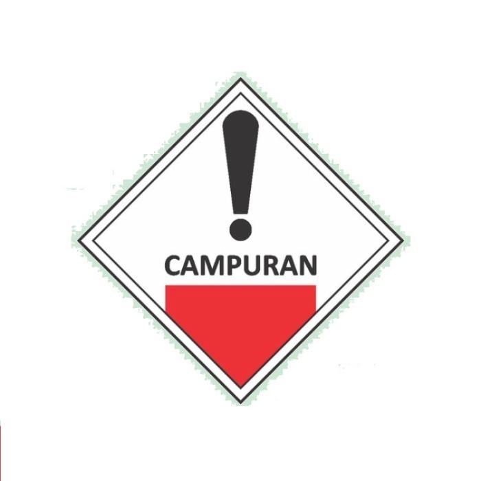 

Sign Sticker Campuran Sticker Rambu Limbah B3 Hazmat Stiker Rambu Limbah Hamzat