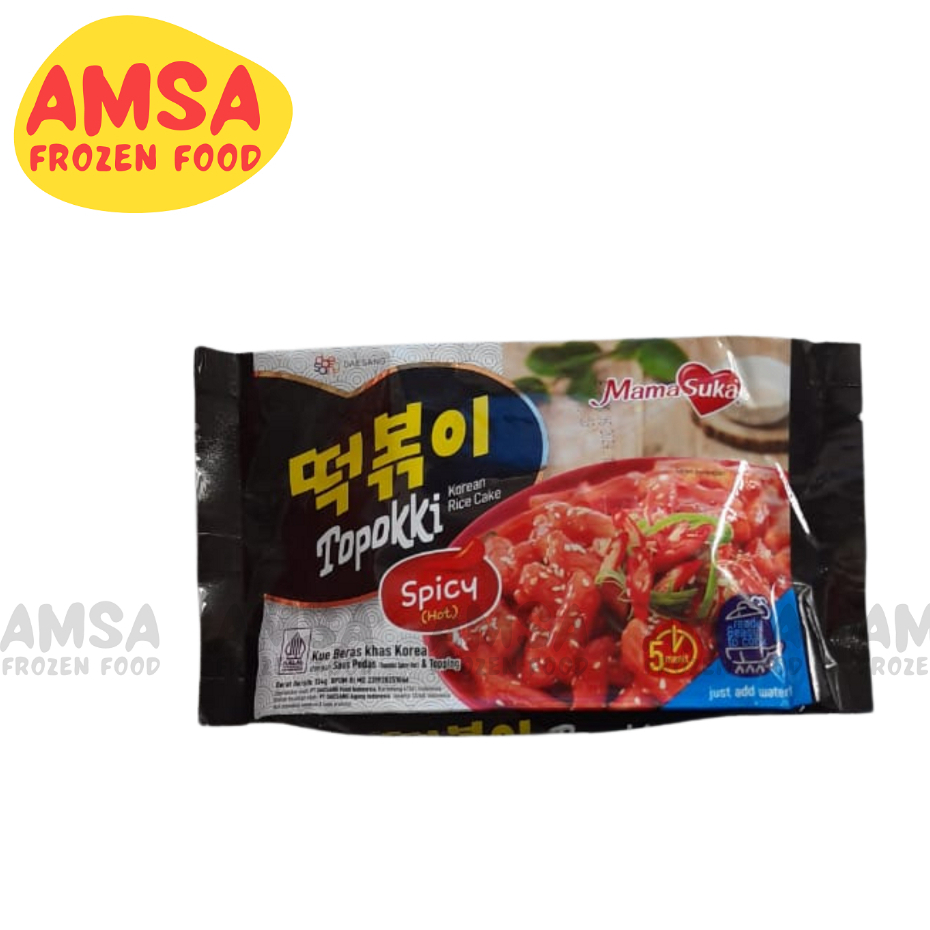 Mamasuka Topokki Spicy Hot 134g / Toppoki Instan Rasa Pedas / Topoki Pedas