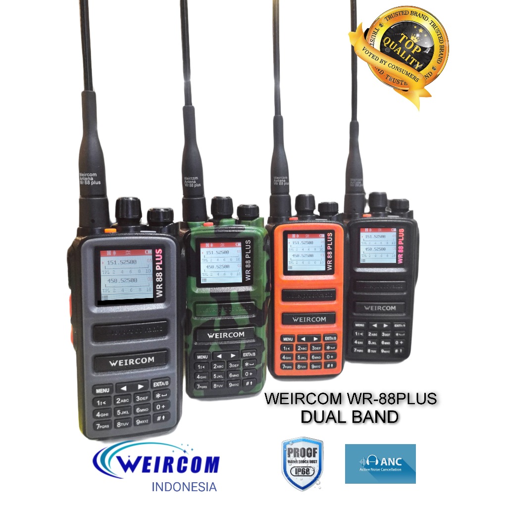 HT Weircom WR88Plus WR-88 plus Dualband Waterproof IP68