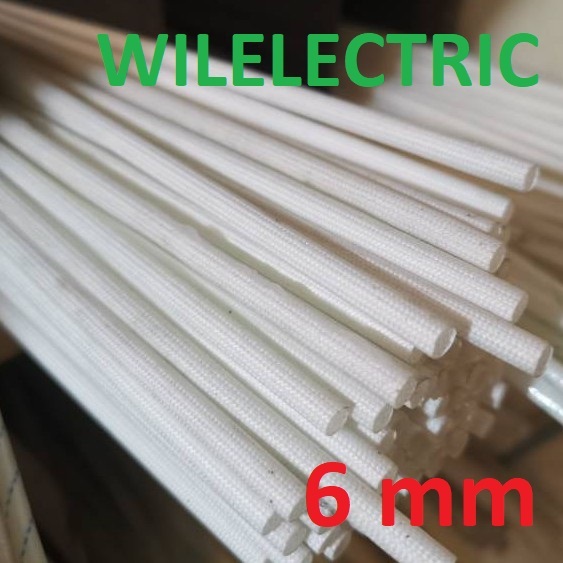 selang asbes / selongsong kabel anti / tahan panas 6 mm / 6mm