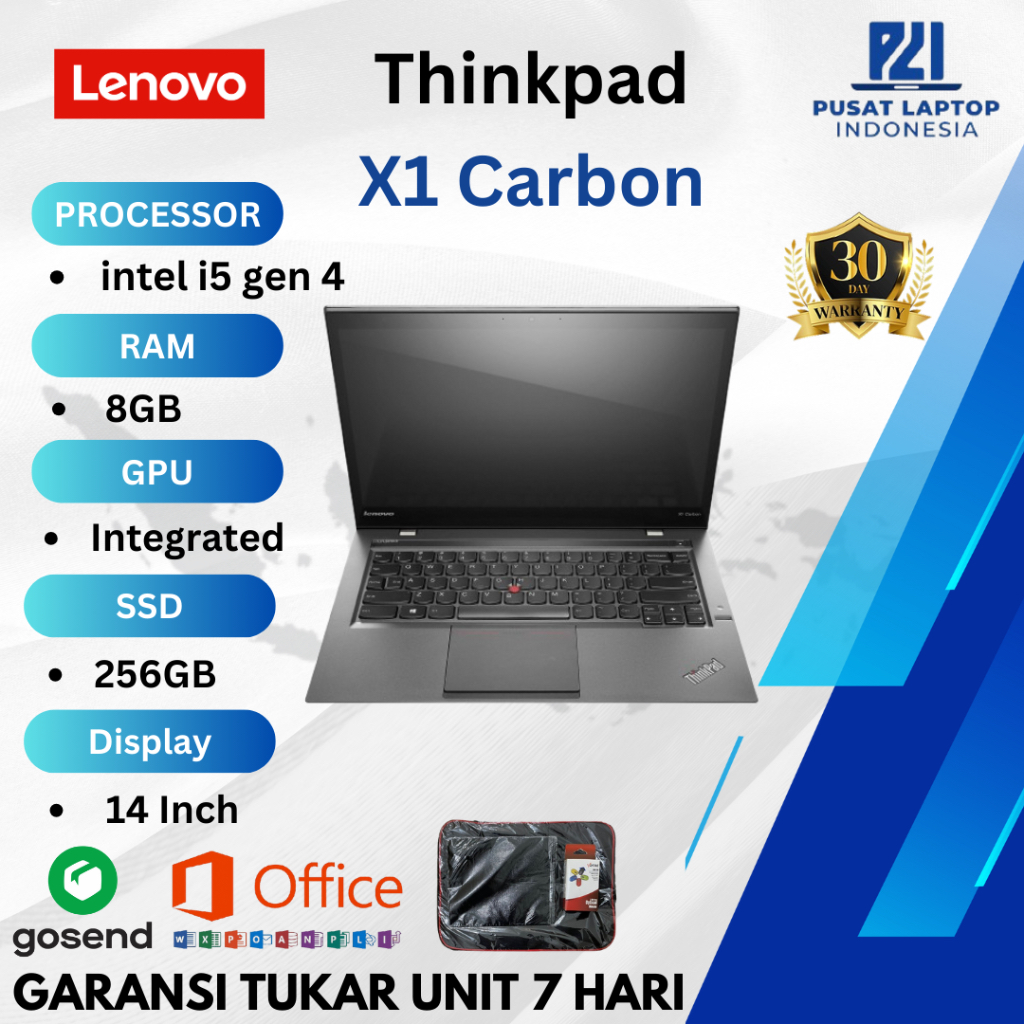 Lenovo Thinkpad X1 Carbon/Tablet i7/i5 gen 8/gen 7/gen 6/gen 5 Second